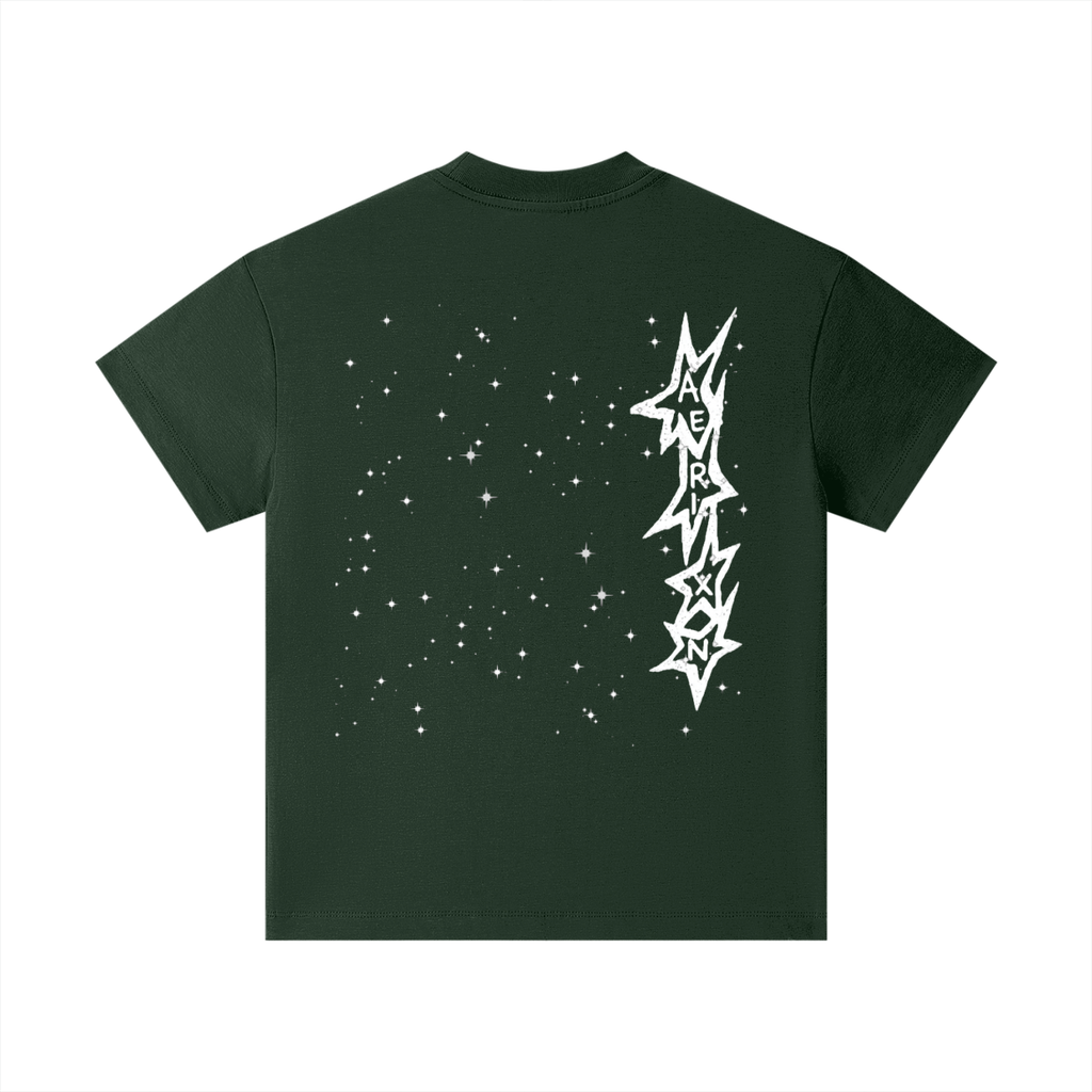 AERIXN Star Series — Essential Kids T-Shirt (White Stars)