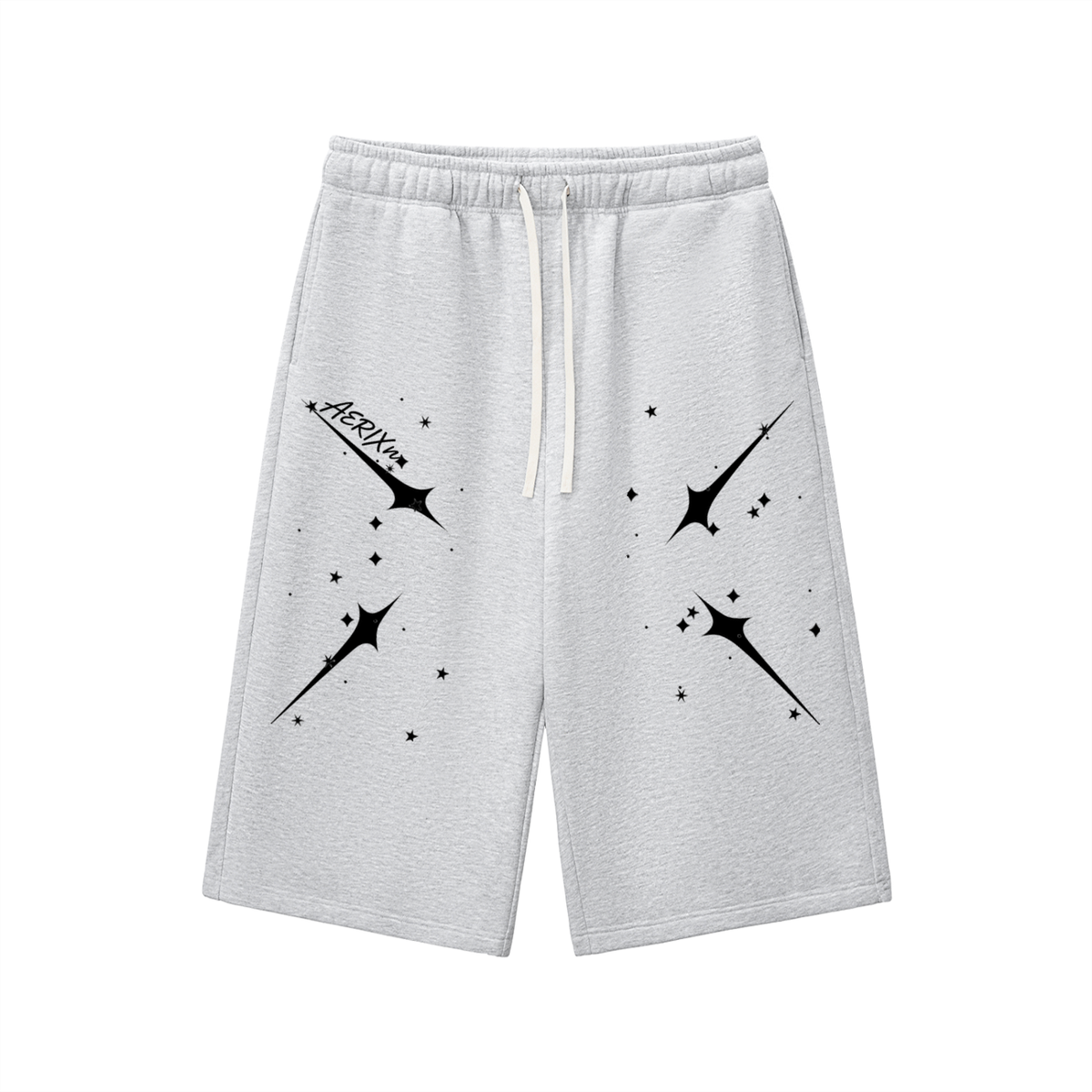 AERIXN Star Series — Relaxed Drawstring Three-Quarter Sweatpants
