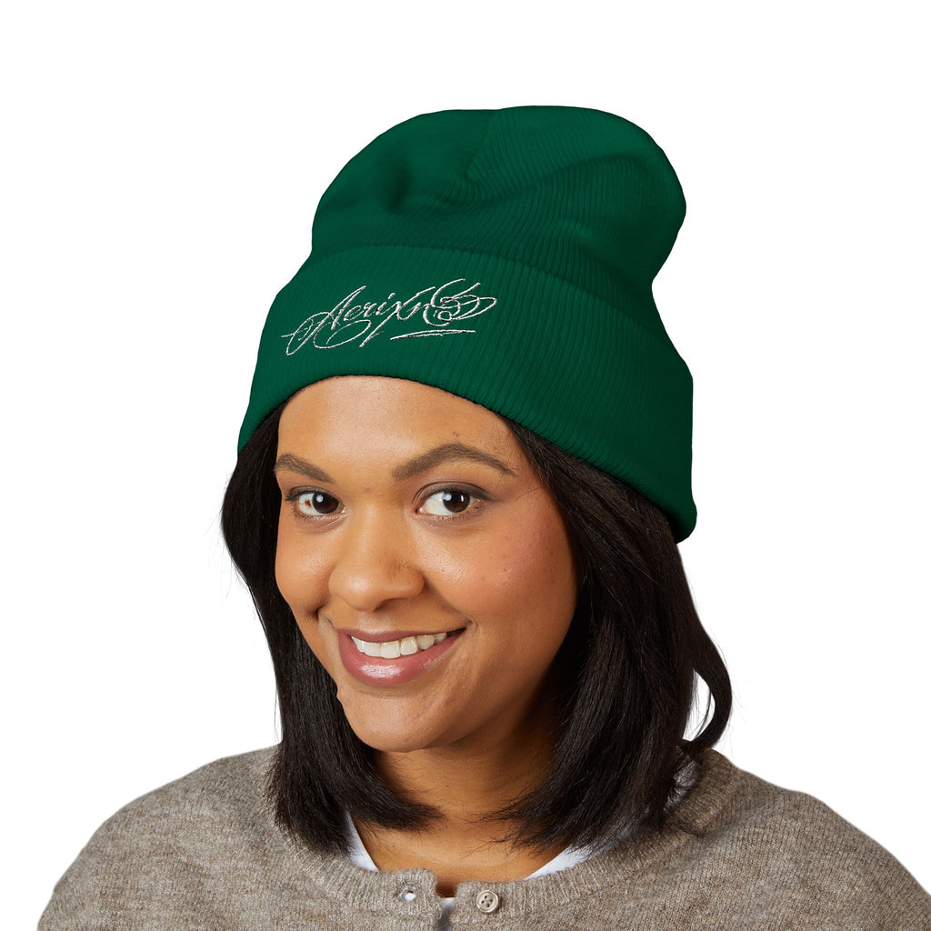 AERIXN Classic Cuffed Beanie — Embroidered
