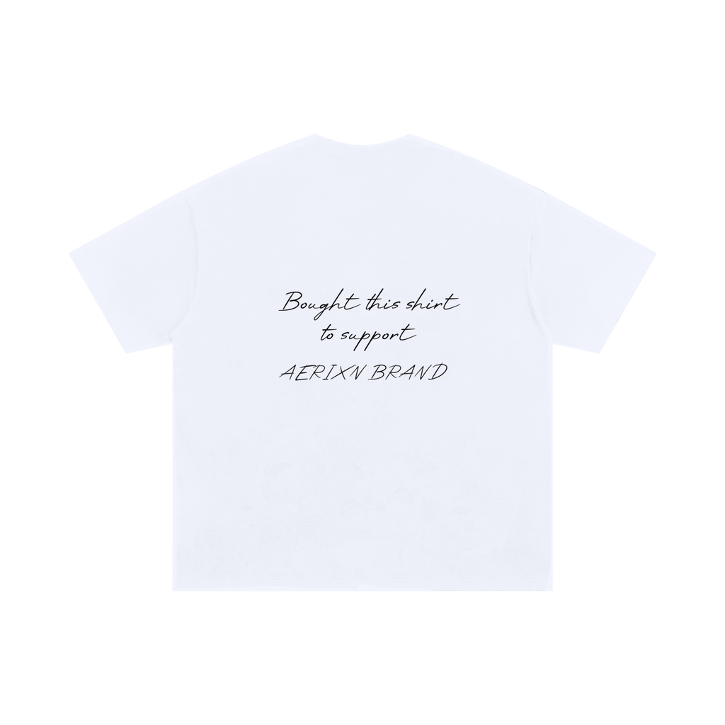 AERIXN Unisex Oversized Cotton T-Shirt - Support us T-Shirt
