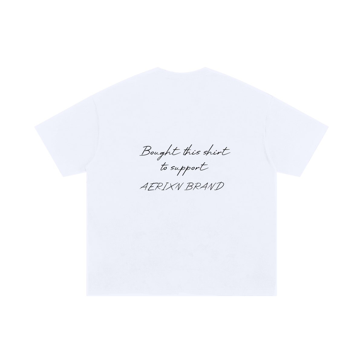 AERIXN Unisex Oversized Cotton T-Shirt - Support us T-Shirt