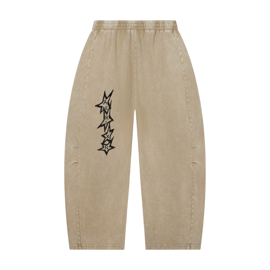 AERIXN Star Series — Mineral Wash Barrel Leg Pants