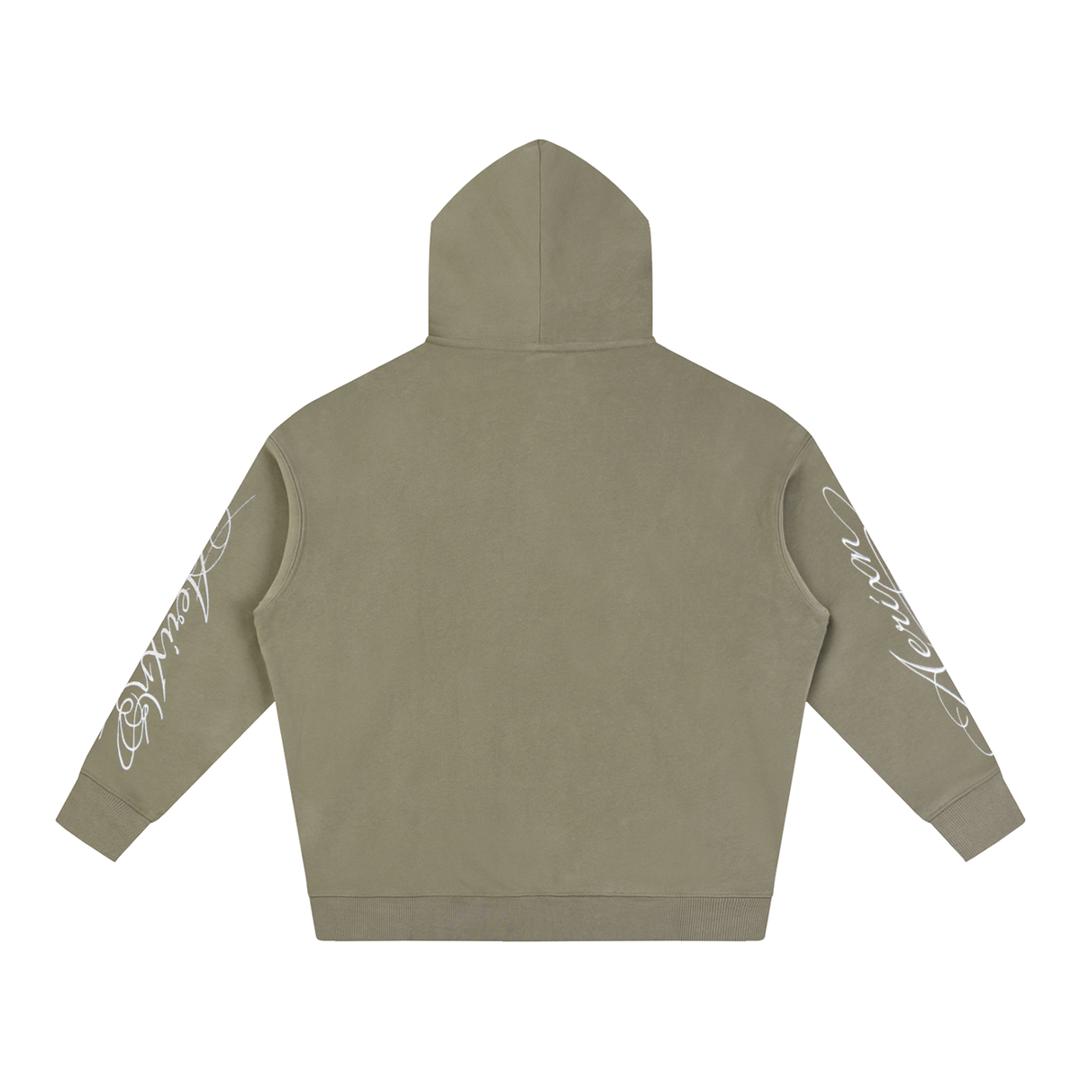 AERIXN Oversized Fleeced Hoodie — Signature Detail