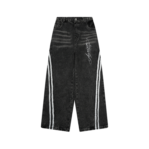 AERIXN Kid’s Vintage Wash Side Stripe Jeans — Signature Detail