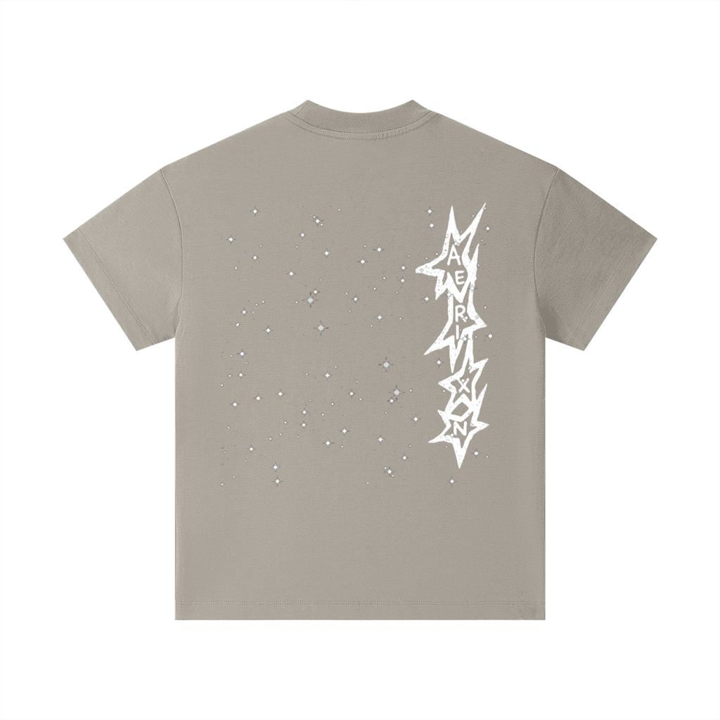 AERIXN Star Series — Essential Kids T-Shirt (White Stars)