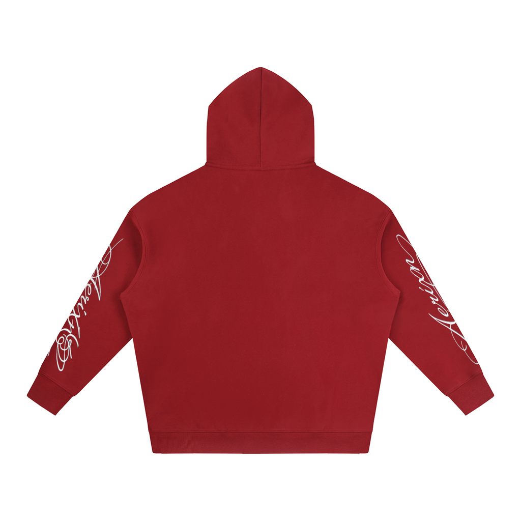 AERIXN Oversized Fleeced Hoodie — Signature Detail