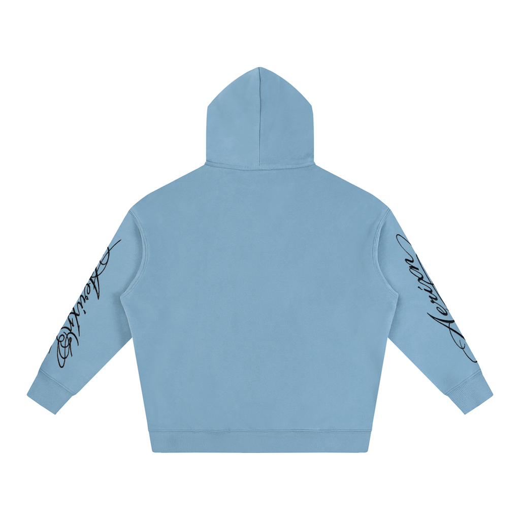 AERIXN Oversized Fleeced Hoodie — Signature Detail