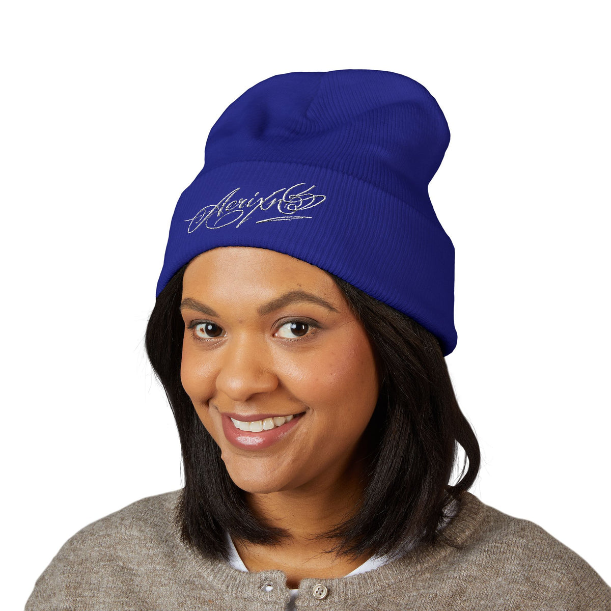 AERIXN Classic Cuffed Beanie — Embroidered