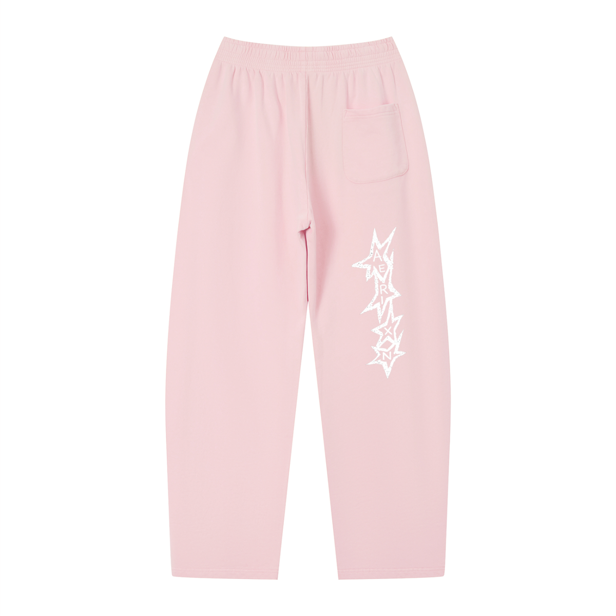 AERIXN Star Series — Vintage Wash Loose Sweatpants (White Stars)