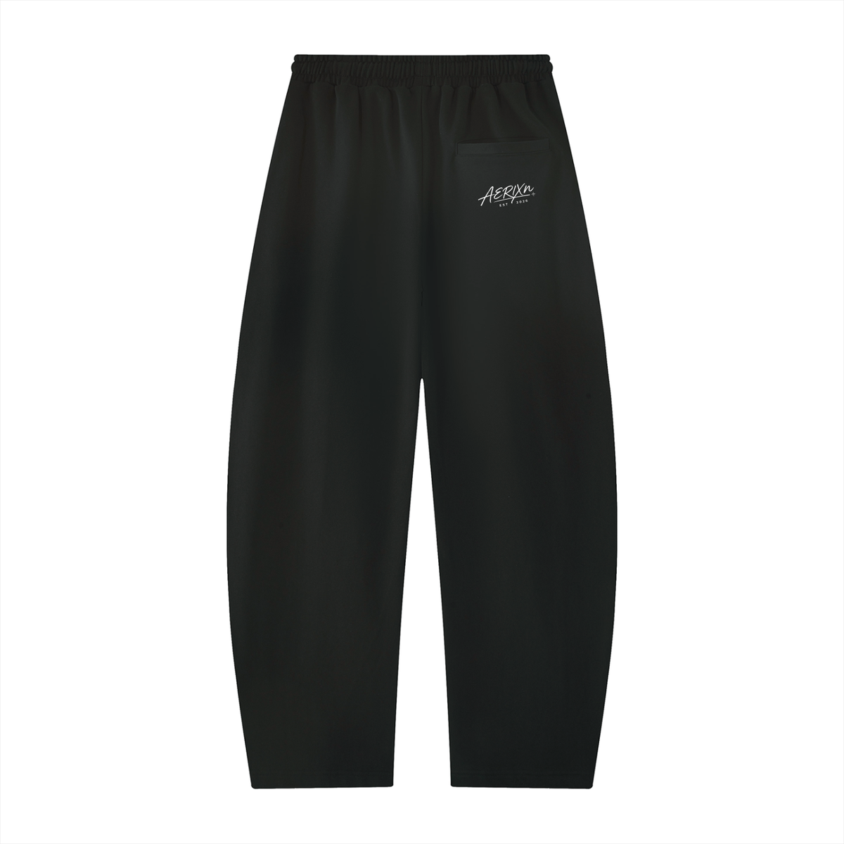 AERIXN Heavyweight Barrel Leg Sweatpants — Signature Detail