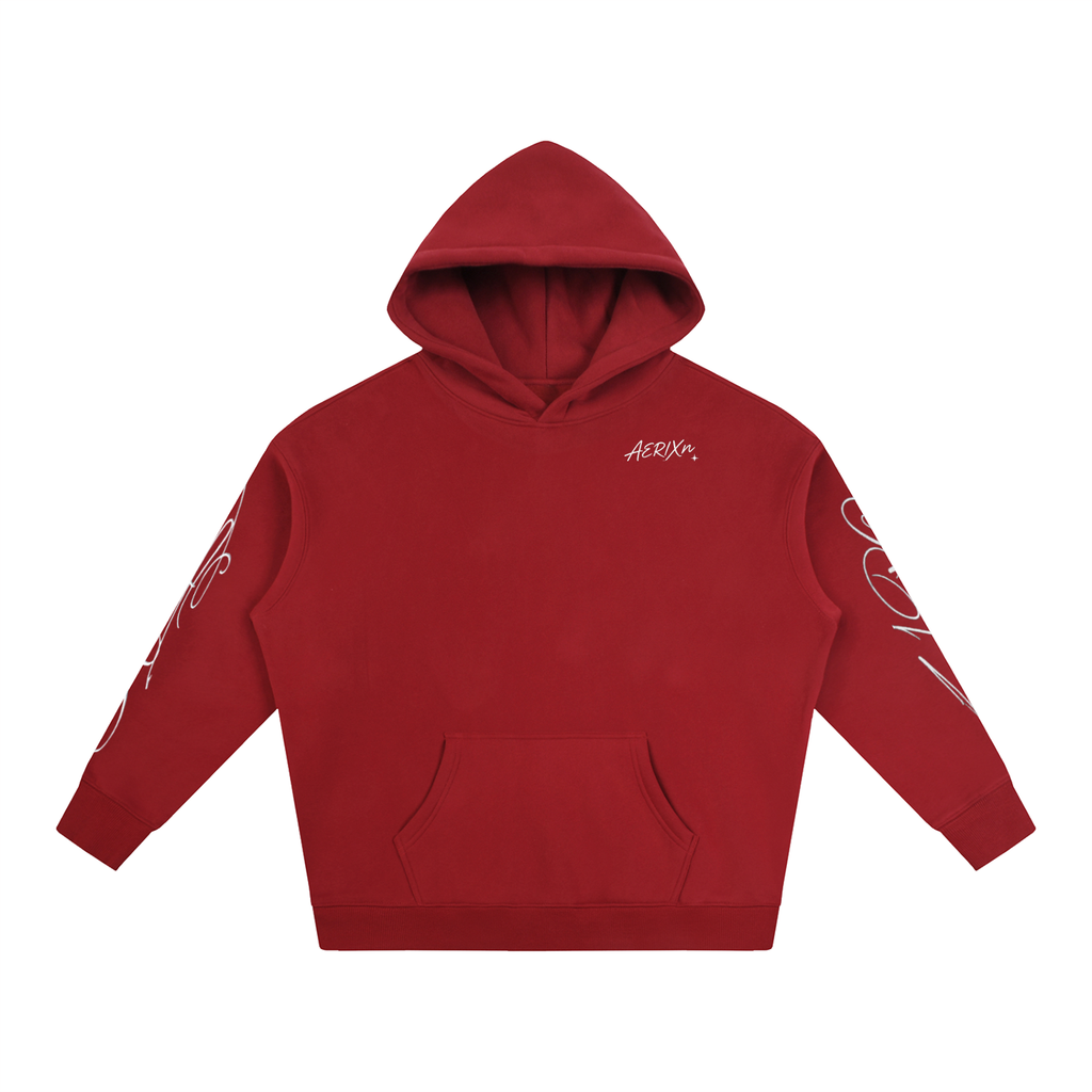 AERIXN Oversized Fleeced Hoodie — Signature Detail