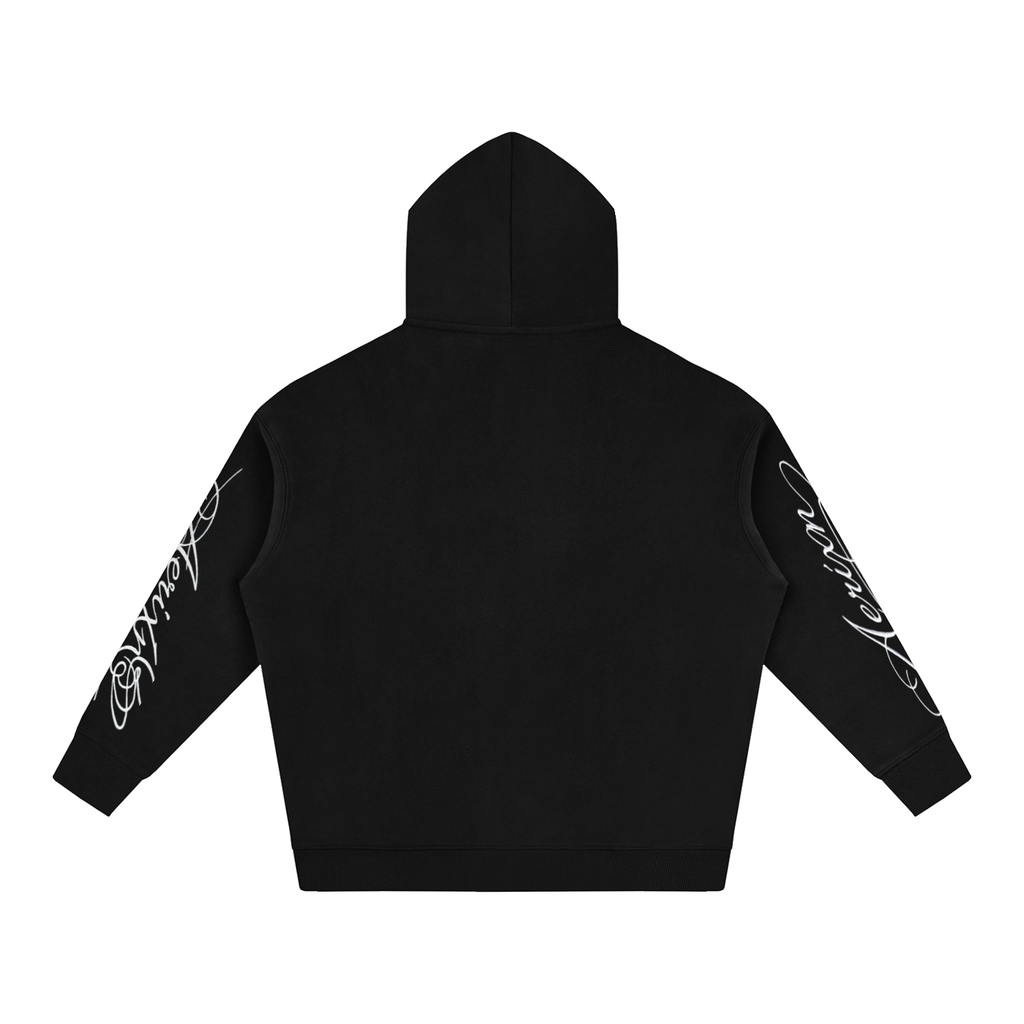 AERIXN Oversized Fleeced Hoodie — Signature Detail
