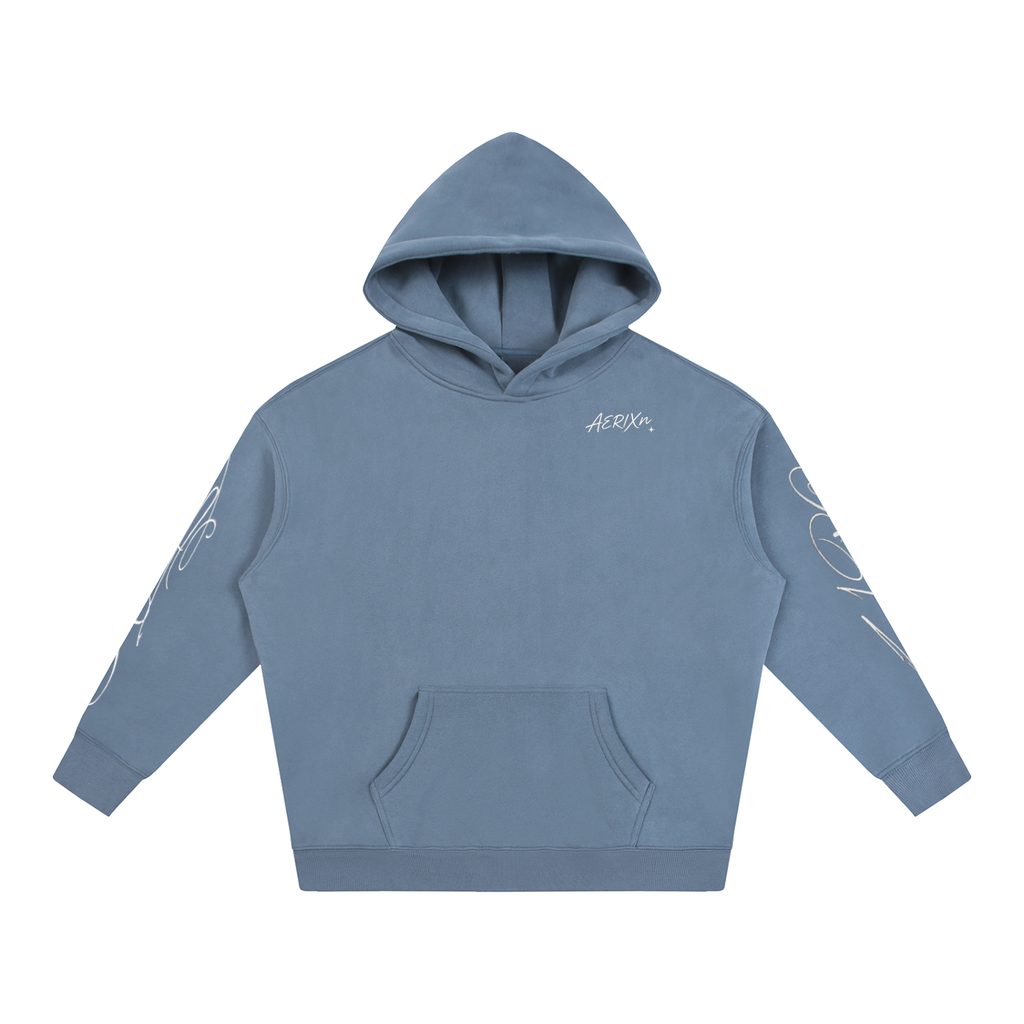 AERIXN Oversized Fleeced Hoodie — Signature Detail