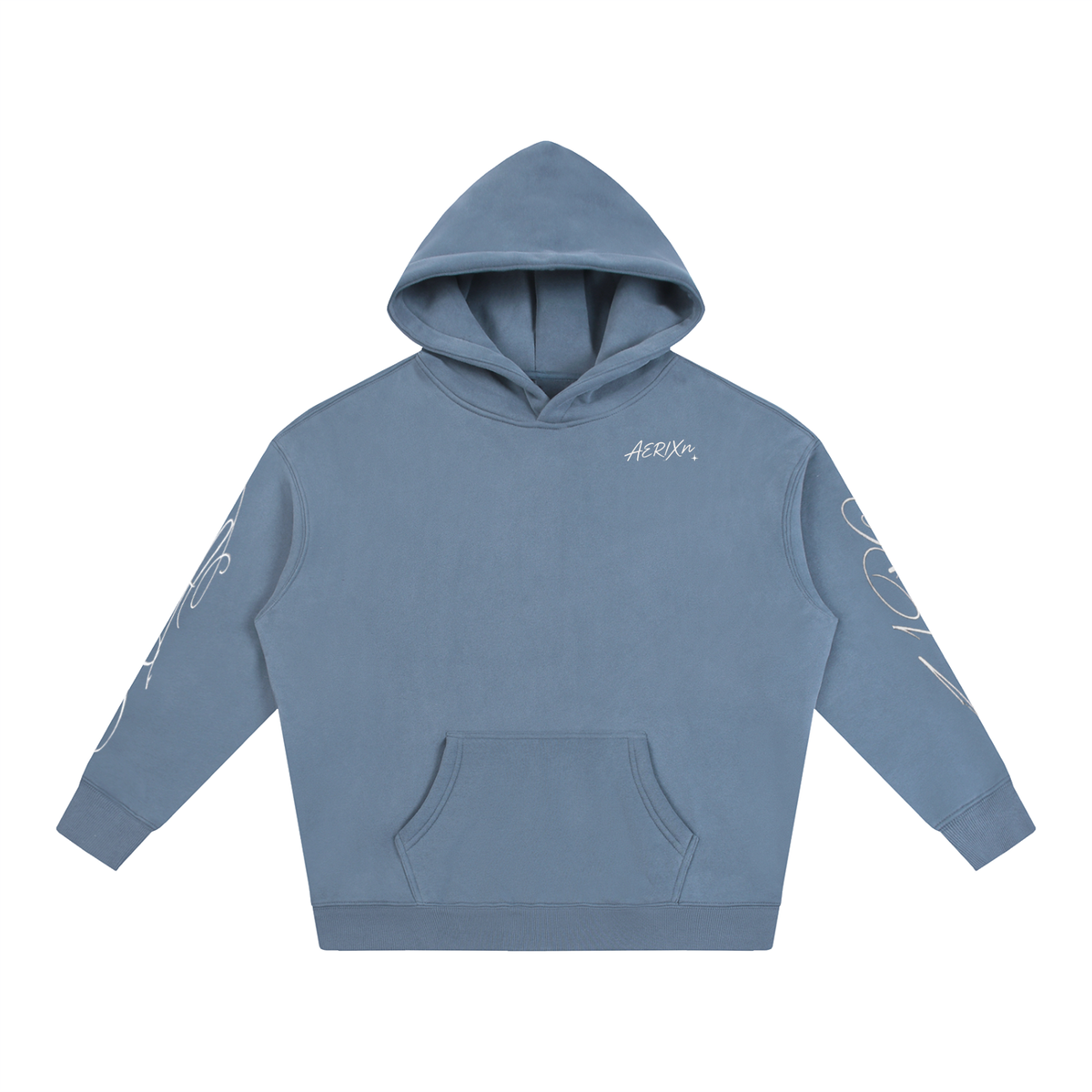 AERIXN Oversized Fleeced Hoodie — Signature Detail