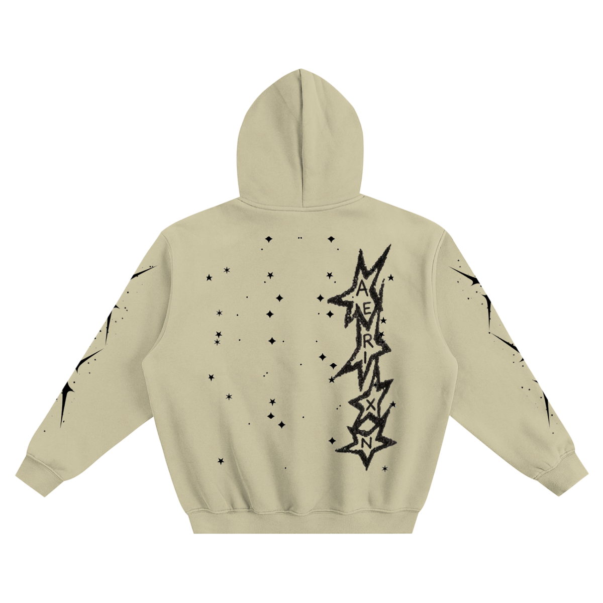 AERIXN Star Series — Fleeced Boxy Hoodie