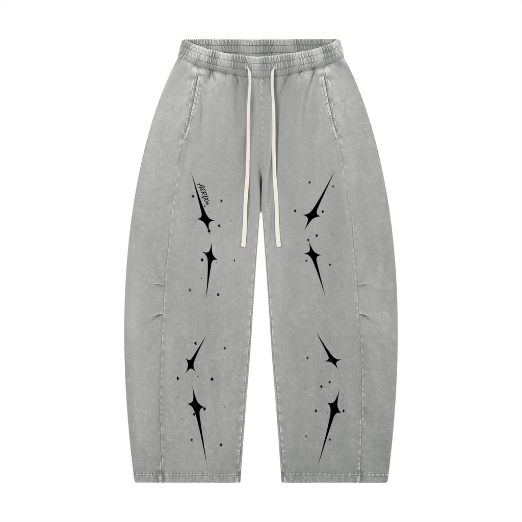 AERIXN Star Series — Mineral Wash Barrel Leg Pants