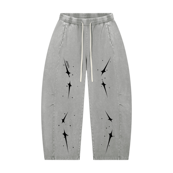 AERIXN Star Series — Mineral Wash Barrel Leg Pants