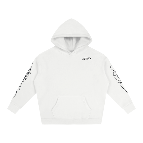 AERIXN Oversized Fleeced Hoodie — Signature Detail