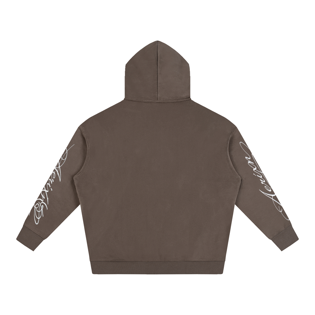 AERIXN Oversized Fleeced Hoodie — Signature Detail
