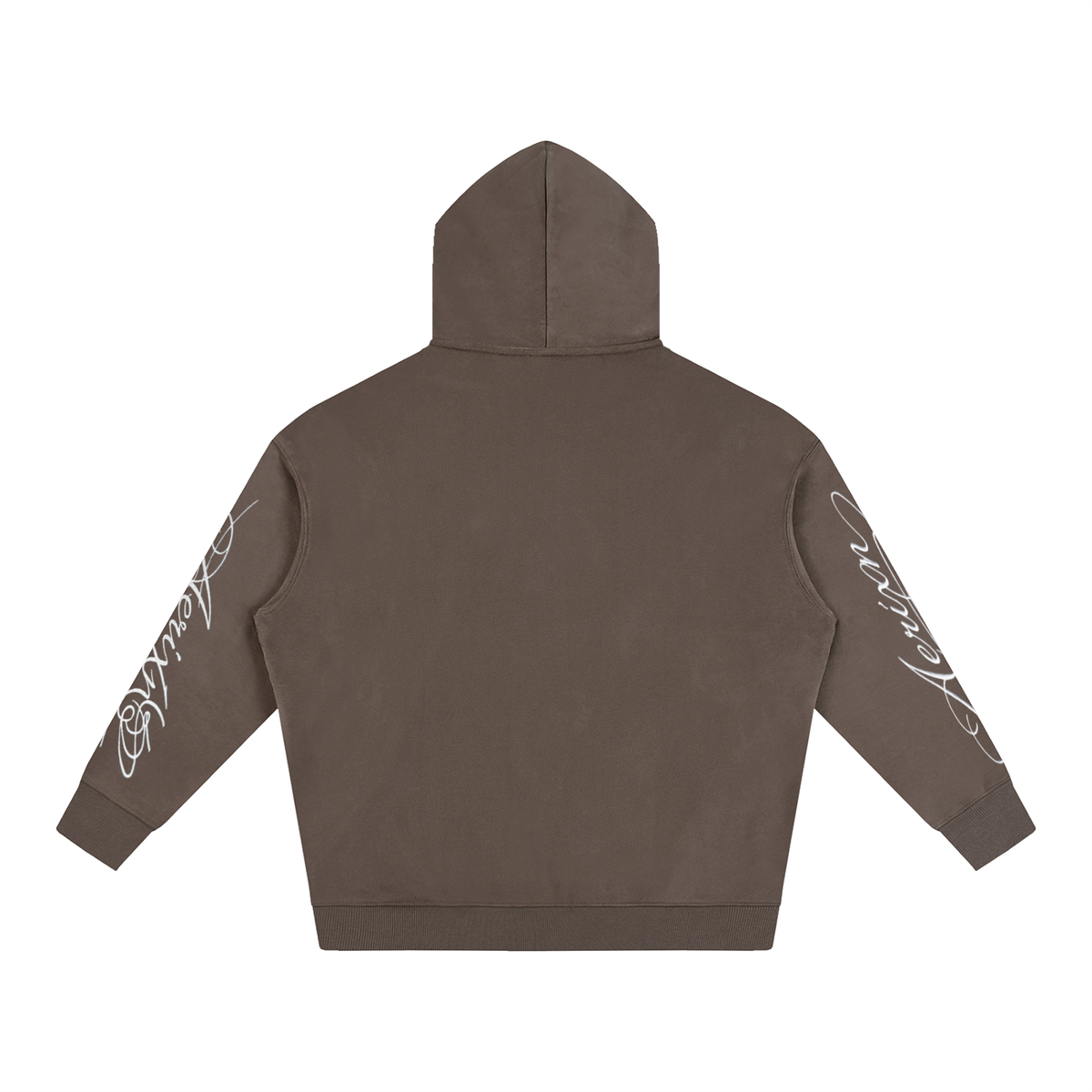 AERIXN Oversized Fleeced Hoodie — Signature Detail