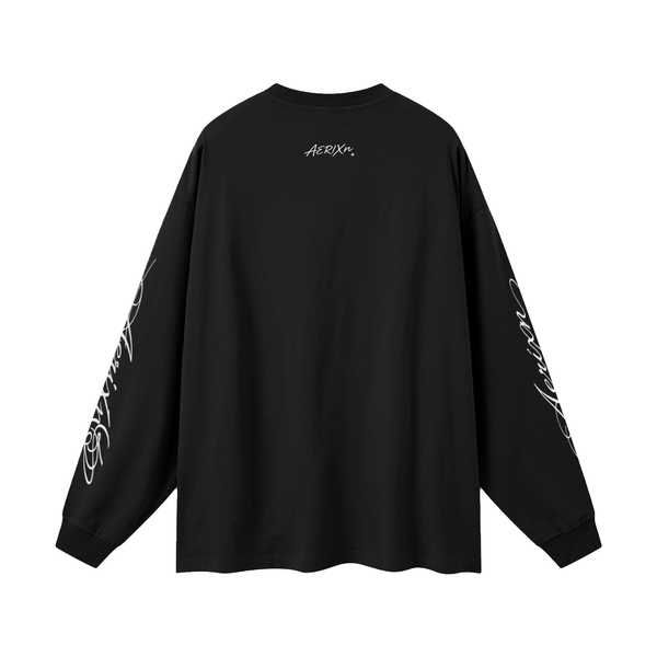 AERIXN Oversized Long Sleeve T-Shirt — Signature Sleeve Detail