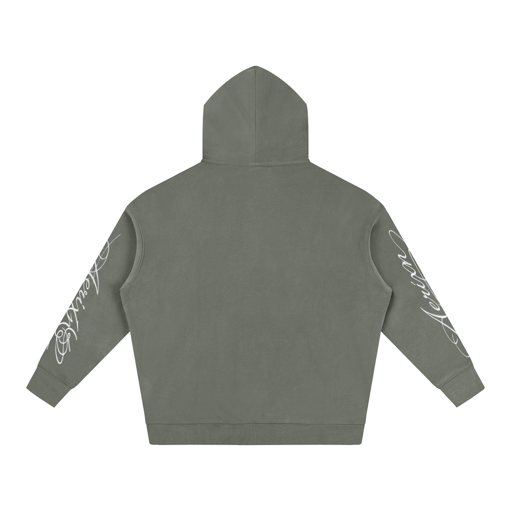 AERIXN Oversized Fleeced Hoodie — Signature Detail
