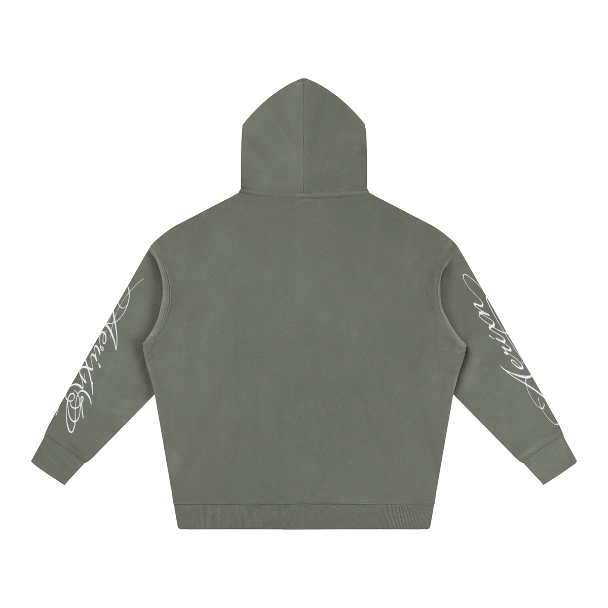 AERIXN Oversized Fleeced Hoodie — Signature Detail