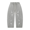 AERIXN Star Series — Mineral Wash Barrel Leg Pants (White Stars)