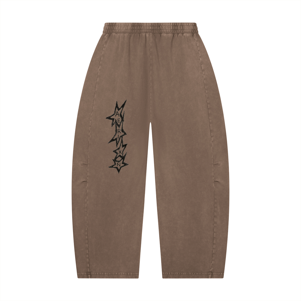 AERIXN Star Series — Mineral Wash Barrel Leg Pants