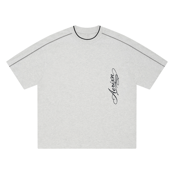 AERIXN Oversized Contrast Tape T-Shirt