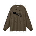 AERIXN Star Series — Oversized Unisex Long Sleeve T-Shirt(Black Stars)