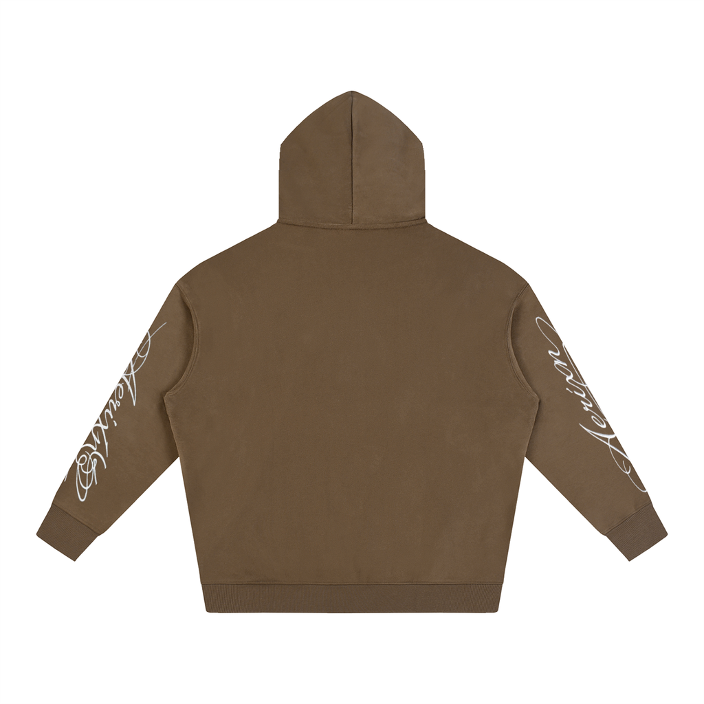 AERIXN Oversized Fleeced Hoodie — Signature Detail