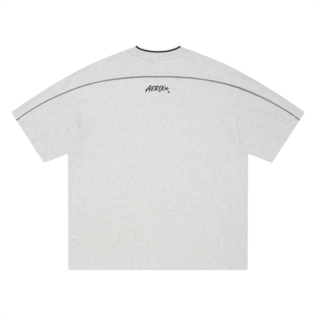 AERIXN Oversized Contrast Tape T-Shirt