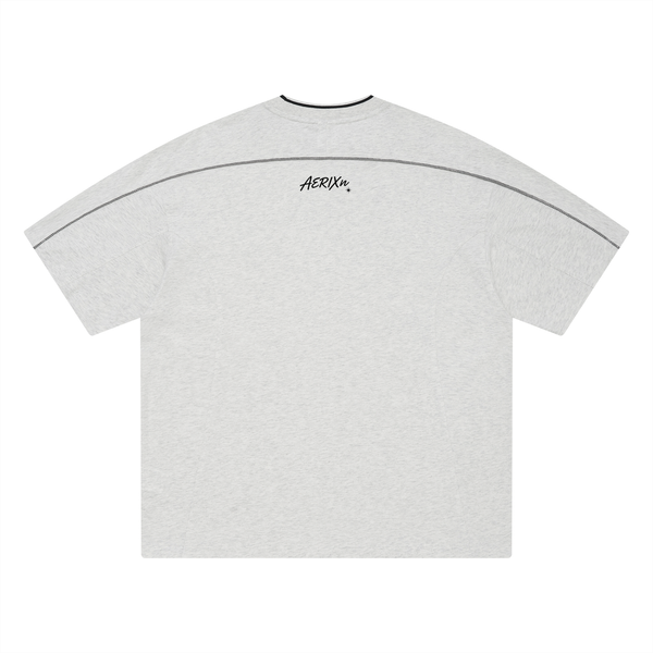 AERIXN Oversized Contrast Tape T-Shirt