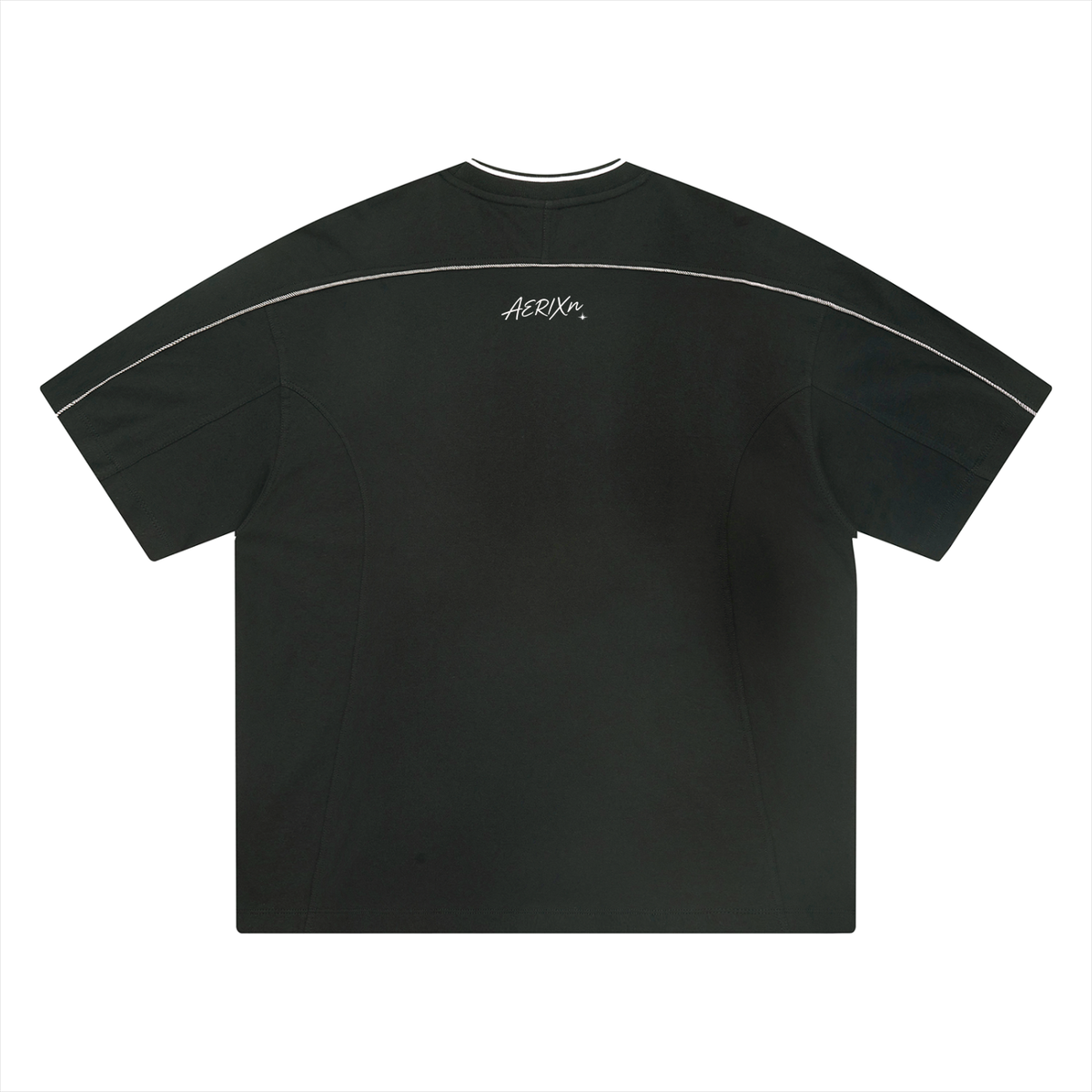AERIXN Oversized Contrast Tape T-Shirt