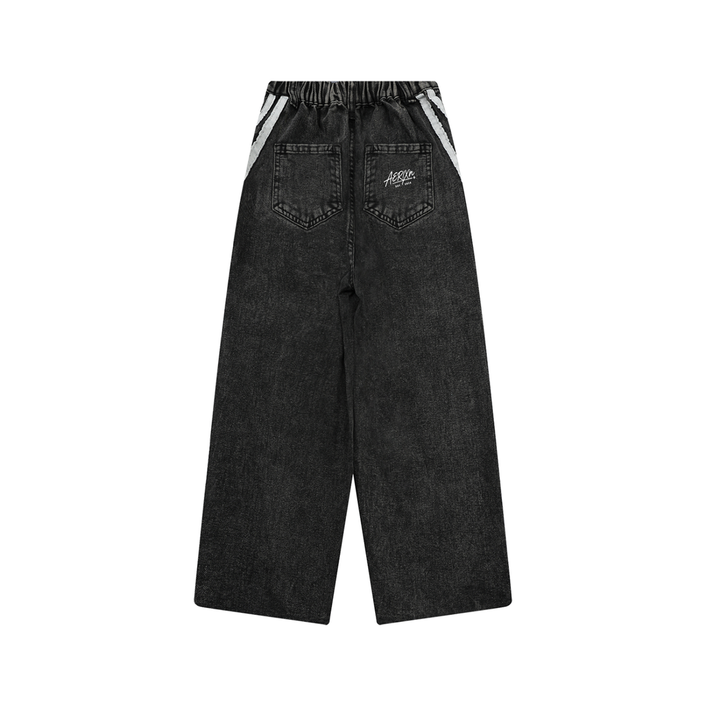 AERIXN Kid’s Vintage Wash Side Stripe Jeans — Signature Detail