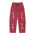 AERIXN Star Series — Vintage Wash Loose Sweatpants (White Stars)