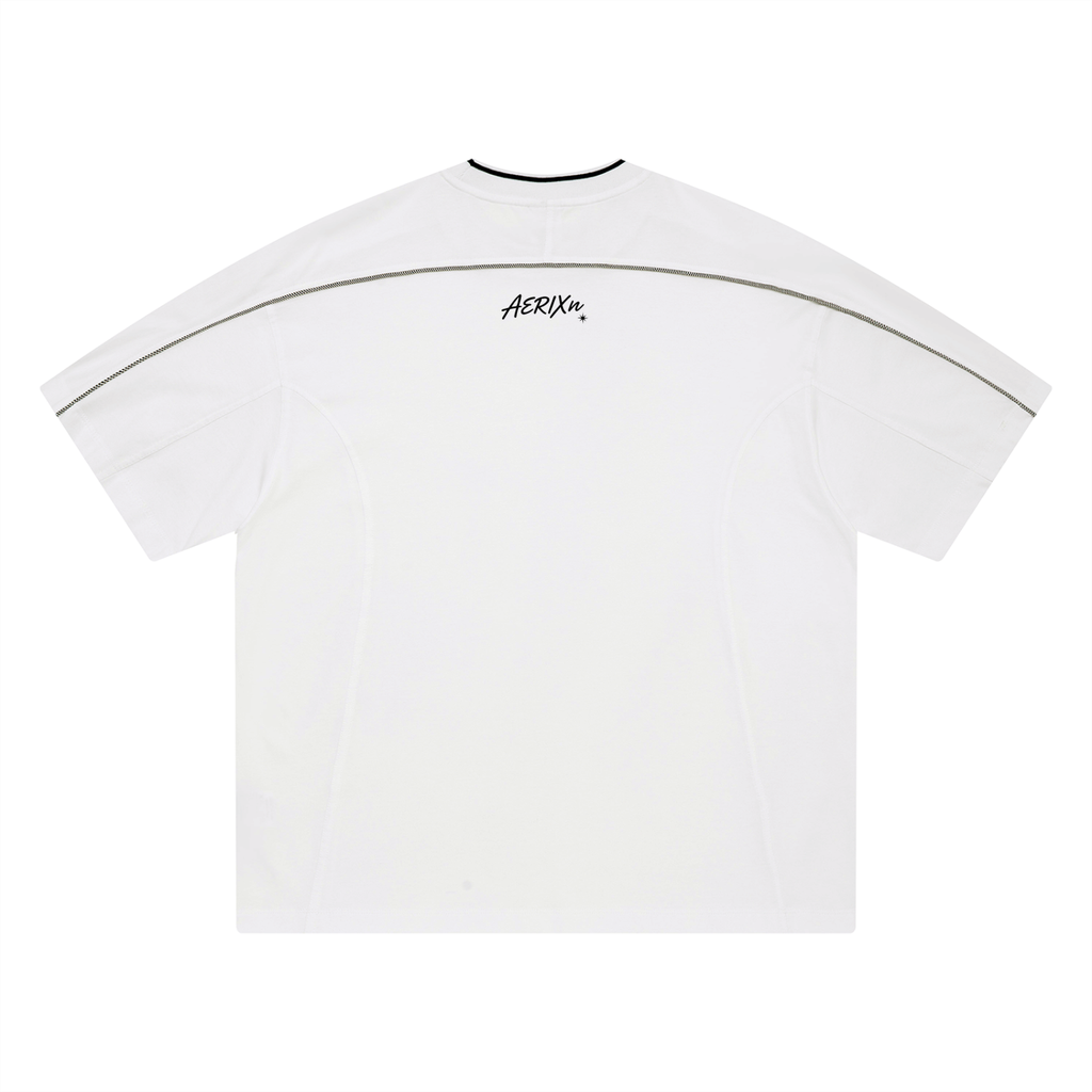 AERIXN Oversized Contrast Tape T-Shirt