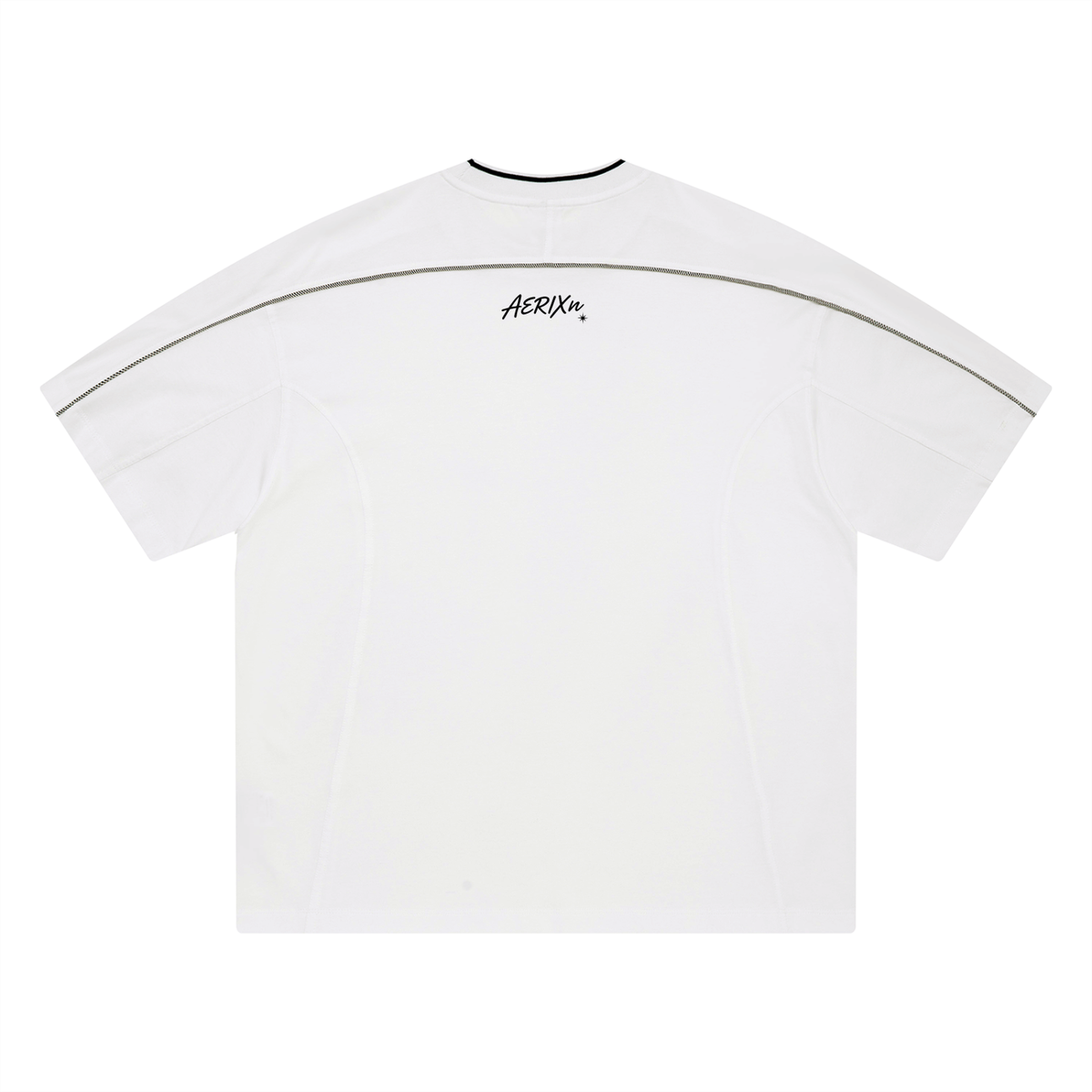 AERIXN Oversized Contrast Tape T-Shirt
