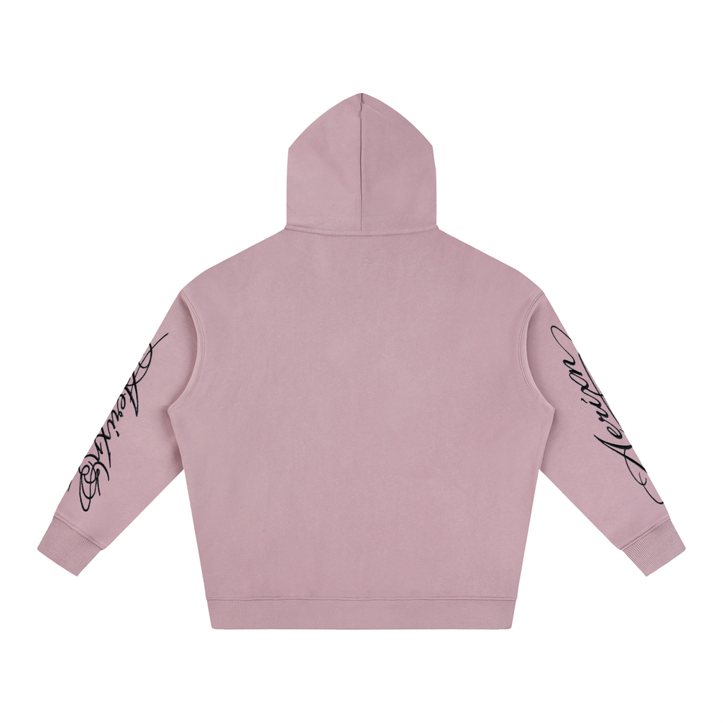 AERIXN Oversized Fleeced Hoodie — Signature Detail